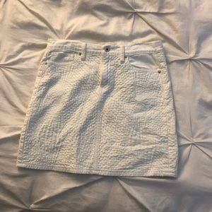 Lucky Brand white jean skirt